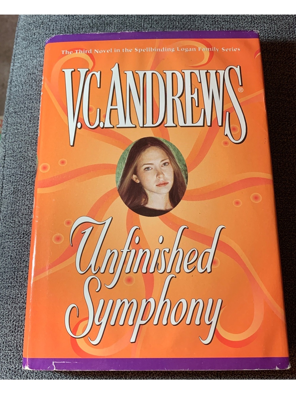 V.C. Andrews "Unfinished Symphony" Hardcover Book 3rd Novel in Logan Family